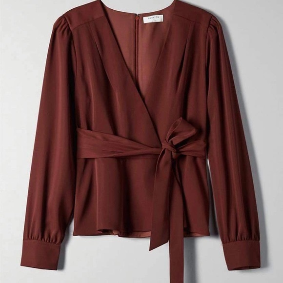 Babaton Bello Blouse. Truffle (maroon). XS
Used, worn once. - Picture 1 of 3